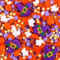 Halloween-Sprinkles im Design 'Freche Hexe', 90 g - Azucren