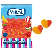 Pfirsichgeschmack-Herzen - Vidal - 1 kg