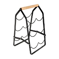 Flaschenhalter aus Metall, weiß oder schwarz - 1 Stück