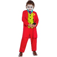 Rotes Jocular-Clown-Kostüm für Kinder