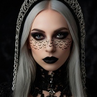 Selbstklebende Fledermaus-Gesichtsjuwelen für Halloween