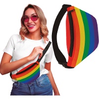 Mehrfarbige Regenbogen-Gürteltasche