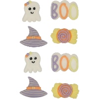 Halloween-Zuckerfiguren von Geist und Hexe - Wilton - 8 Stück