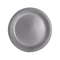 26 cm bunte Kunststoffteller - 10 Stück