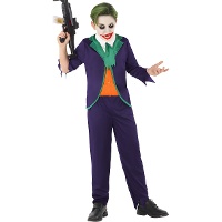 Clown Kostüm lila Anzug für Kinder