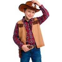 Indianer- oder Cowboyweste für Jungen