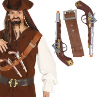 Bandolier mit 2 Pistolen