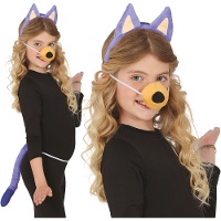 Blaues Hundeset - 3-teilig