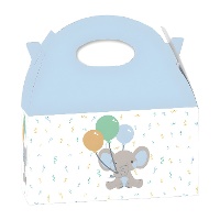 Elefanten-Baby-Pappschachtel - 12 Stk.