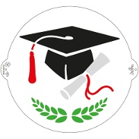 25 cm Student Graduation Schablone - Dekorieren