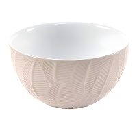 Schale mit beige Blättern, 13,2 cm