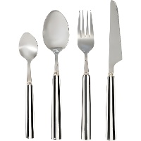 Gestreiftes Besteckset 