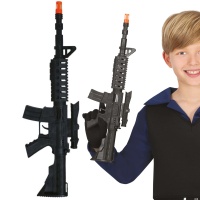 Schwarzes 44cm Gewehr mit Zielfernrohr
