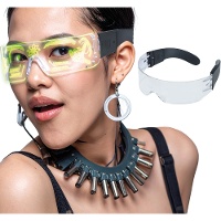 Futuristische LED-Brille