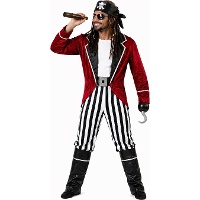 Englisches Korsar-Piratenkostüm für Herren
