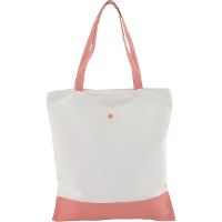 Zweifarbige Stofftasche mit Reißverschluss - 1 Stk.