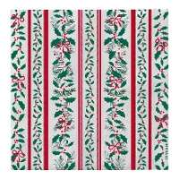 Servietten mit Stechpalmenblättern-Muster, 16,5 cm - 30 Stück