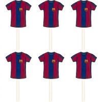 FC Barcelona Trikot-Topper - 6 Stück
