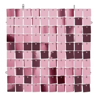 Metallischer Deko-Vorhang 30 x 30 cm - 1 Stück