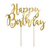 Happy Birthday Tortenaufleger - 1 Stk.