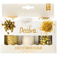 Gold und weiß sortierte Streusel Kit - 85 gr