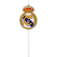 Kerze mit Real-Madrid-Wappen