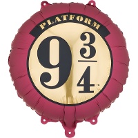 Harry-Potter-Folienballon mit Platform 9 3/4, 35 cm