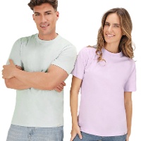 Baumwoll-T-Shirt 100% 150 g Pastell für Erwachsene - 1 Stück