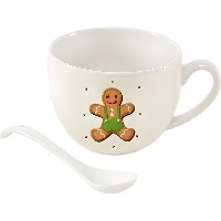 265 ml Sweet Christmas Becher mit Löffel - 1 Stück