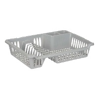Geschirrständer 40 x 29,5 x 8 cm grau oder weiß - 1 Stück