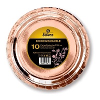 20 cm Pappteller metallisiert - 10 Stück