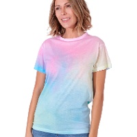 Multicolor-Baumwoll-T-Shirt für Erwachsene aus 100% Baumwolle mit 150 g - 1 Stück