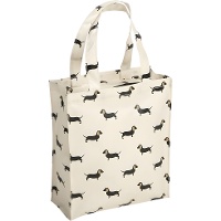 Wasserdichte Stofftasche mit Reißverschluss - Dackel