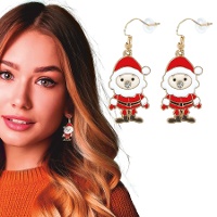 Weihnachtsmann-Ohrringe - 1 Paar