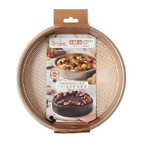 24,5 x 5 cm runde goldene rosa Form - Dekorieren