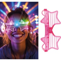 Leuchtende LED-Sternbrille