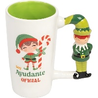 Tasse mit Weihnachtself-Motiv, 470 ml