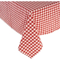 Tischtuch 1,45 x 1,45 m aus kariertem Stoff