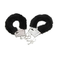 Handschellen aus Metall mit weichem Haar - 1 Stk.