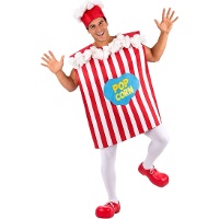 Popcorn-Box-Kostüm für Erwachsene