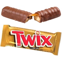 Twix mit Milchschokolade und Karamell, 50 g - 1 Stück