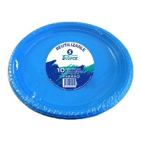 26 cm bunte Kunststoffteller - 10 Stück.