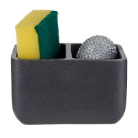Steinfarbener Doppel-Scheuerschwammhalter mit Scheuerschwämmen - Kinvara