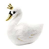 Weißer Schwan Stofftier - 34 x 35 cm