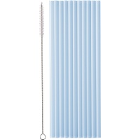 Wiederverwendbare Kunststoff-Trinkhalme, 23 cm - 12 Stück