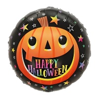 Happy Halloween Lächelnder Kürbis Ballon 45 cm - Party Liebe