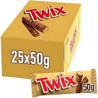 Twix mit Milchschokolade und Karamell, 50 g - 25 Stück