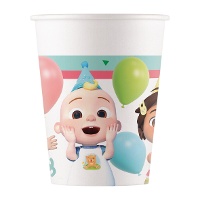 Vasos de Cocomelon de 200 ml - 8 unidades