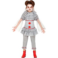 Gruseliges Clownskostüm für Mädchen