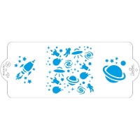 Schablone Weltraum 10 x 25 cm - Dekorieren